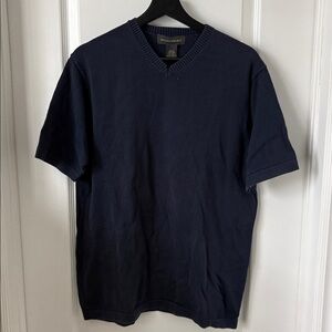 Banana Republic Dark Blue V-Neck Tee